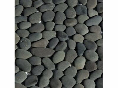 Product Image for Erthcoverings Charcoal Pebble stone tile sheets 