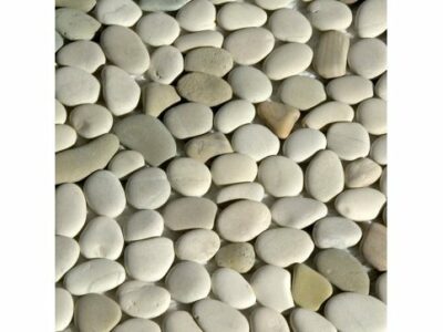 Product Image for Erthcoverings Ivory Blend Pebble stone tile sheets 