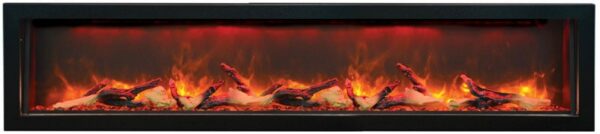 AMANTII BI-88-DEEP BUILT-IN ELECTRIC FIREPLACE WITH LOGS