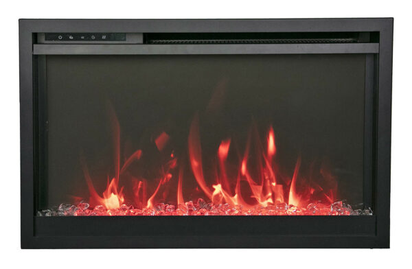 AMANTII TRD-26-XS EXTRA SLIM ELECTRIC INSERT WITH RED FLAMES