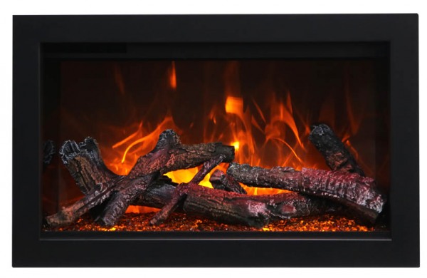 AMANTII TRD-26 ELECTRIC FIREPLACE WITH DRIFTWOOD LOGS