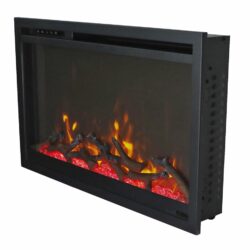 AMANTII TRD-30-XS WITH ORANGE FLAMES AND LOGS
