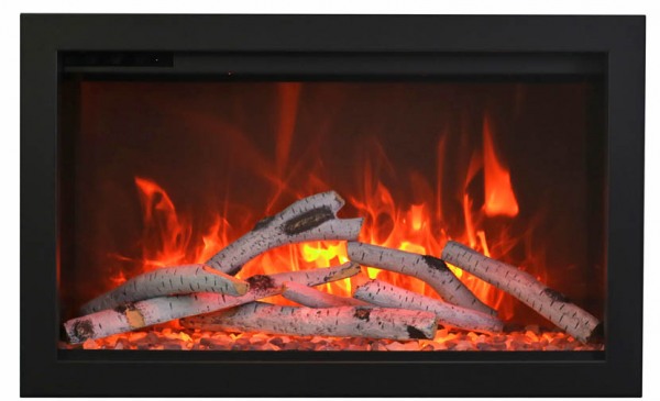 AMANTII TRD-30 ELECTRIC FIREPLACE INSERT WITH BIRCH LOGS