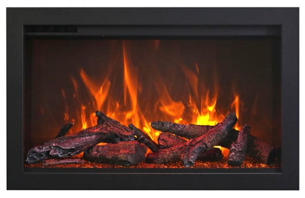 AMANTII TRD-30 INSERT WITH OAK LOGS AND ORANGE FLAMES