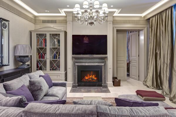 AMANTII TRD-33-BESPOKE ELECTRIC FIREPLACE IN LUXURY CONDO