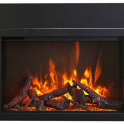 AMANTII TRD-33 WITH 3-SIDED TRIM KIT AND OAK LOGS