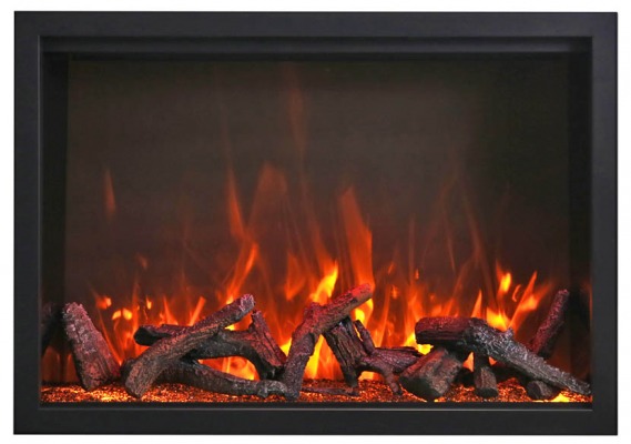AMANTII TRD-48 ELECTRIC FIREPLACE WITH OAK LOGS