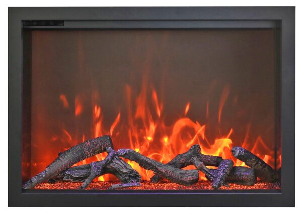 AMANTII TRD-33-BESPOKE ELECTRIC FIREPLACE WITH OAK LOGS