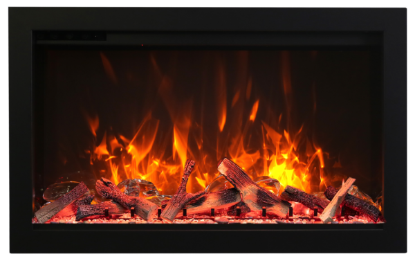 AMANTII TRD-26 ELECTRIC FIREPLACE WITH SPLIT LOG SET