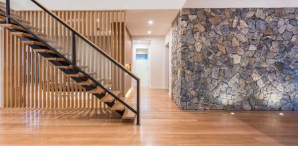 ERTHCOVERINGS TUNDRA ROCK FACE STONE ON INTERIOR WALL