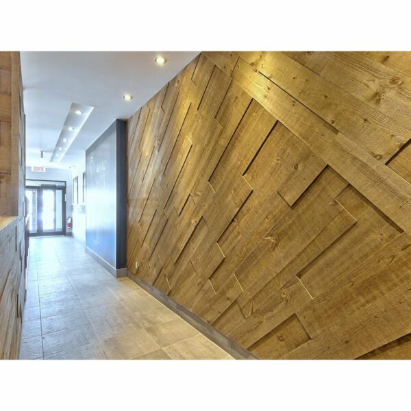 IMPEX WOOD PLANKS 3D COPPER WALL