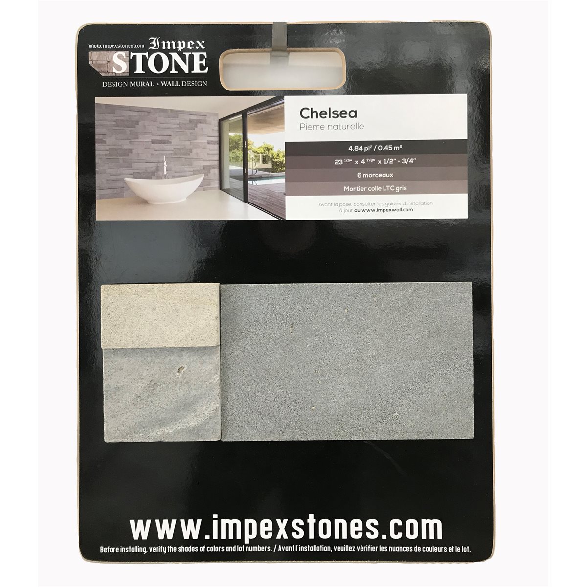 IMPEX CHELSEA STONE SAMPLE BOARD