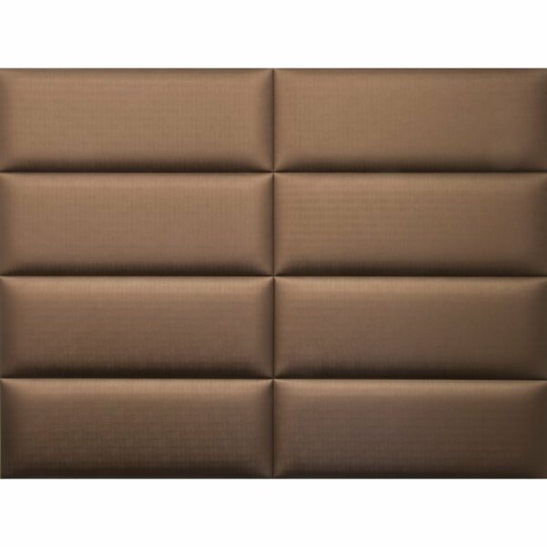IMPEX FAUX LEATHER WALL PANEL BRONZE