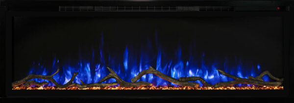 MODERN FLAMES SPS-50B WITH BLUE FLAMES AND LOGS