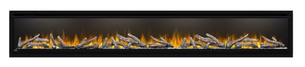 NAPOLEON NEFL100CHD ALLURAVISION DEEP WITH LOGS AND YELLOW FLAMES