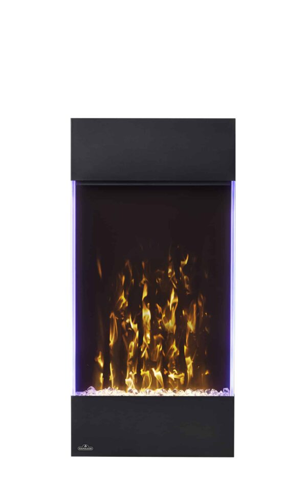 NAPOLEON ALLURE VERTICAL ELECTRIC FIREPLACE NEFVC32H WITH YELLOW FLAMES