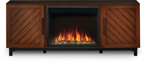 NAPOLEON BELLA MEDIA CABINET NEFP26-3120WN WITH CINEVIEW ELECTRIC FIREPLACE