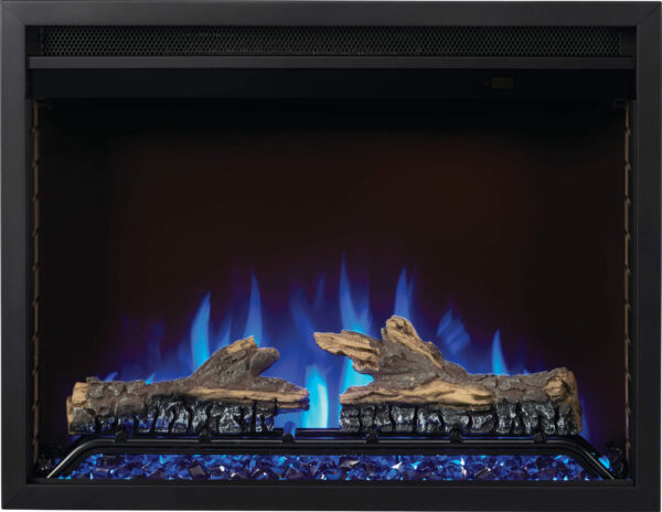 NAPOLEON CINEVIEW NEFB26H WITH BLUE FLAMES AND LOGS