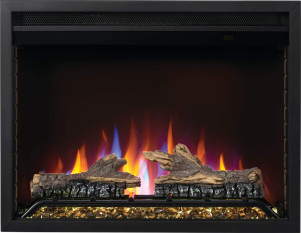 NAPOLEON CINEVIEW NEFB26H WITH LOGS AND MULTI-COLOURED FLAMES