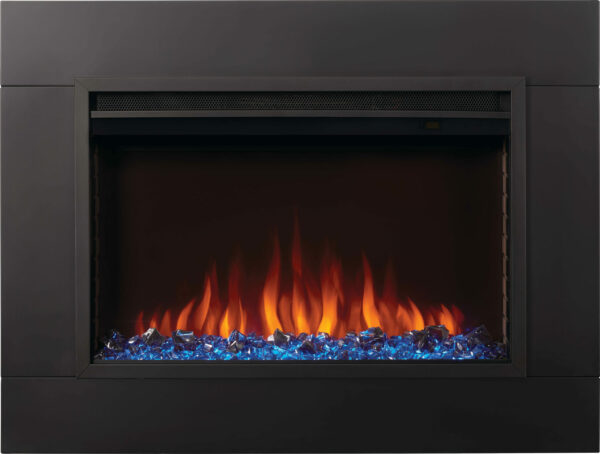 NAPOLEON CINEVIEW NEFB30H ELECTRIC INSERT WITH 4-SIDED TRIM AND ORANGE FLAMES