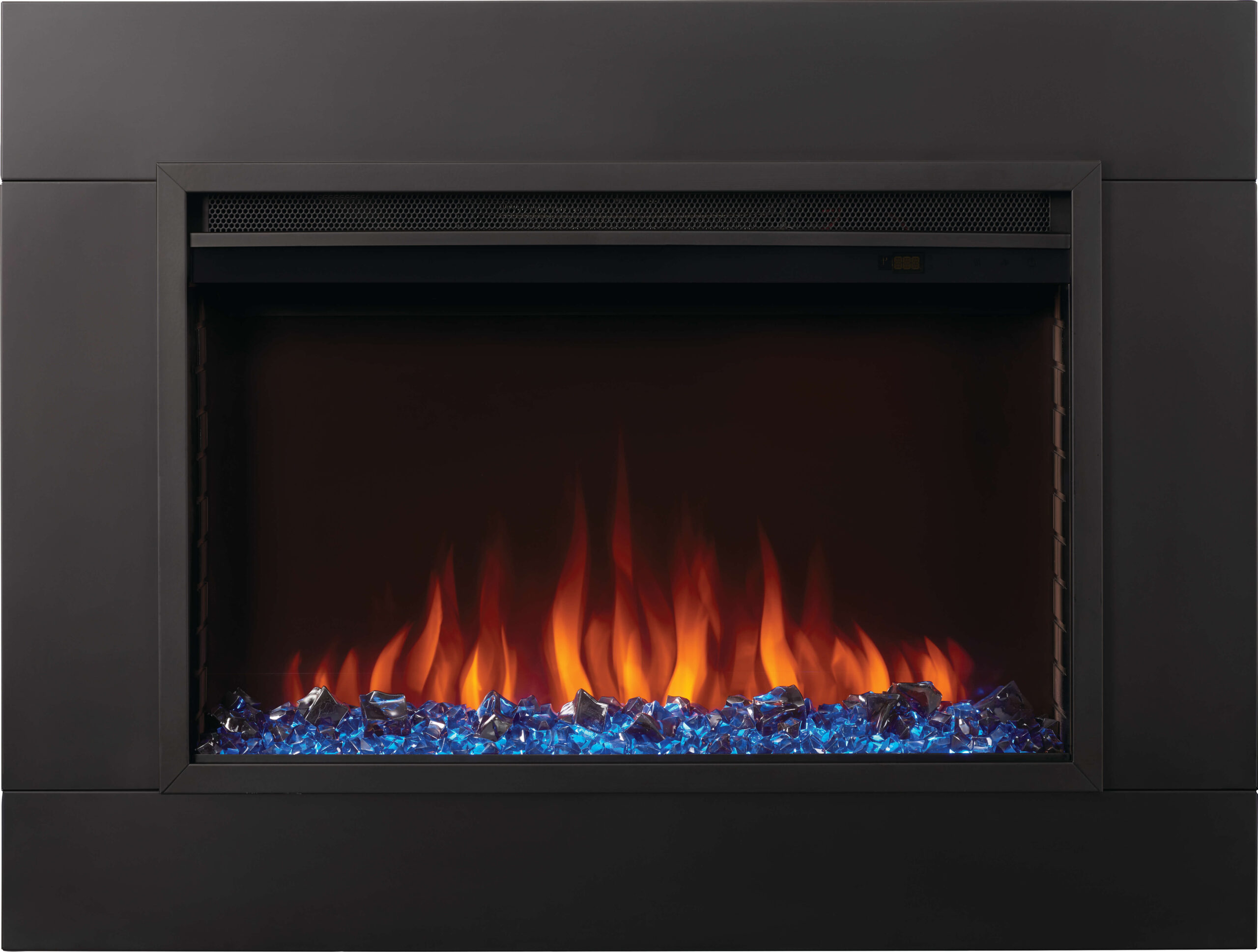 NAPOLEON CINEVIEW NEFB30H ELECTRIC INSERT WITH 4-SIDED TRIM AND ORANGE FLAMES