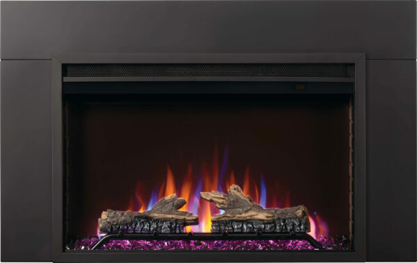 NAPOLEON NEFB30H CINEVIEW INSERT WITH 3-SIDED TRIM AND MULTI-COLOURED FLAMES