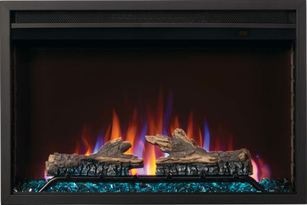 NAPOLEON CINEVIEW NEFB30H WITH LOGS AND MULTI-COLOURED FLAMES