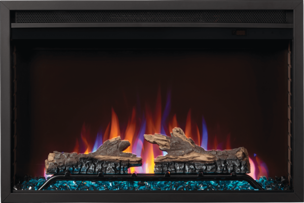 NAPOLEON CINEVIEW NEFB30H WITH LOGS AND MULTI-COLOURED FLAMES