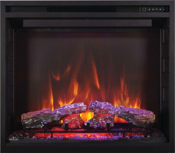 NAPOLEON ELEMENT NEFB36H-BS ELECTRIC FIREPLACE INSERT WITH LOGS