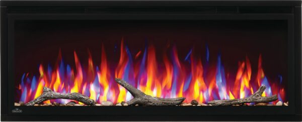 NAPOLEON ENTICE NEFL42CFH WITH MULTI-COLOURED FLAMES + DRIFTWOOD KIT