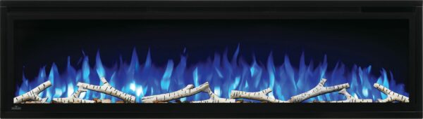 NAPOLEON NEFL60CFH ENTICE WITH BLUE FLAMES + BIRCH LOGS