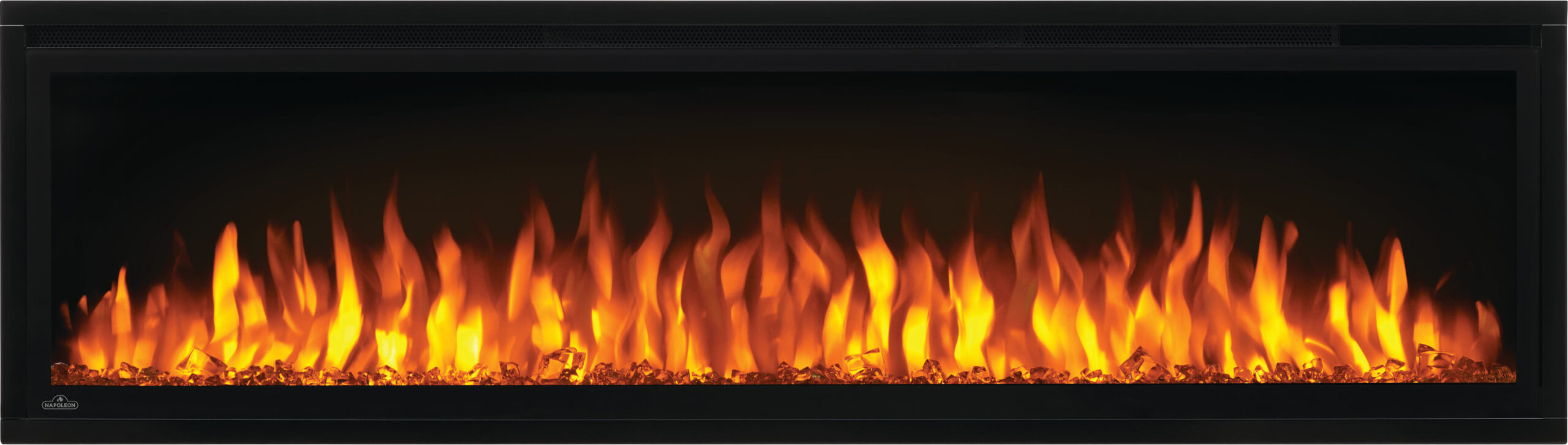 NAPOLEON ENTICE LINEAR ELECTRIC FIREPLACE WITH ORANGE FLAMES NEFL60CFH