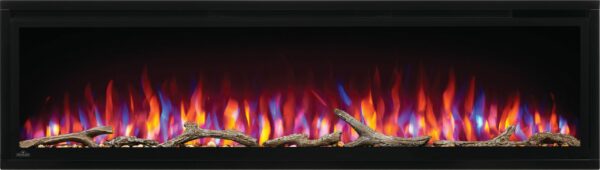 NAPOLEON ENTICE NEFL60CFH WITH MULTI-COLOURED FLAMES + DRIFTWOOD