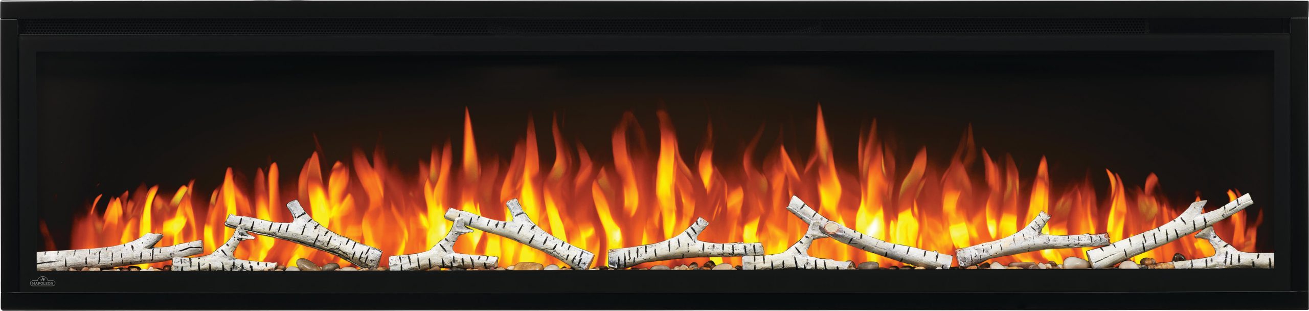 NAPOLEON NEFL72CFH ENTICE WITH ORANGE FLAMES + BIRCH LOGS
