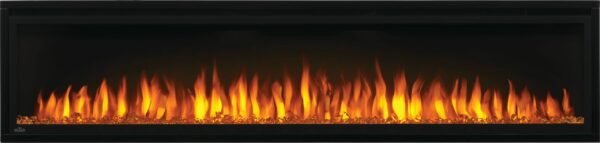 NAPOLEON ENTICE NEFL72CFH LINEAR ELECTRIC FIREPLACE WITH CRYSTALS + ORANGE FLAMES