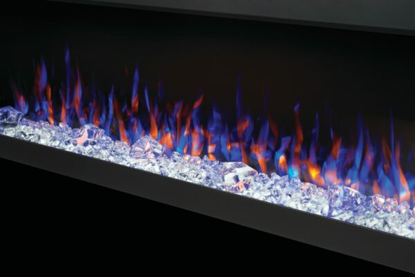 NAPOLEON TRIVISTA PICTURA DETAIL OF MULTI-COLOURED FLAMES WITH CRYSTALS