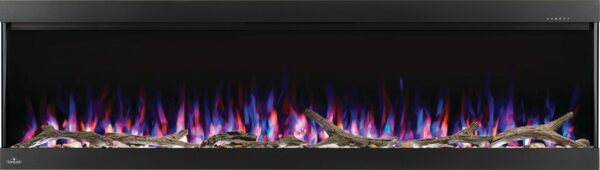 NAPOLEON TRIVISTA PICTURA NEFL60H-3SV WITH DRIFTWOOD AND MULTI-COLOURED FLAMES
