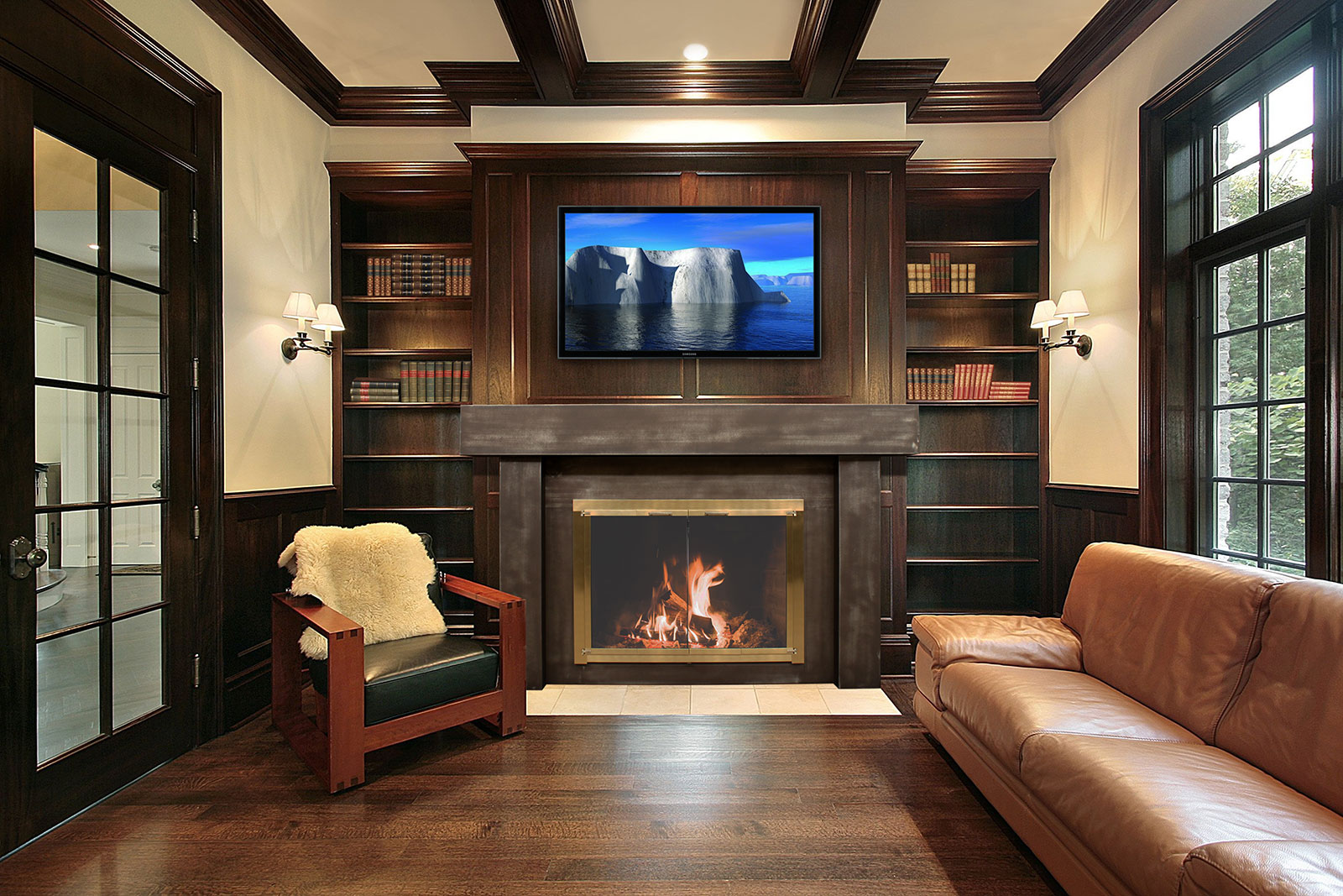 STOLL POST AND BEAM CUSTOM FIREPLACE MANTEL PACKAGE