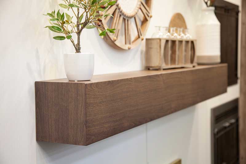 STOLL WOODGRAIN MANTEL SHELF DETAIL