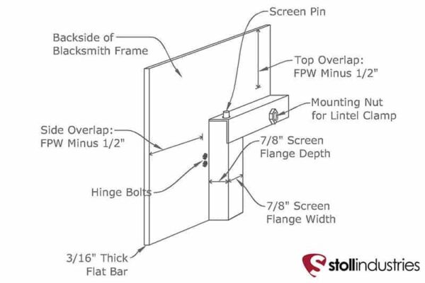 STOLL BLACKSMITH DOOR FRAME DRAWING