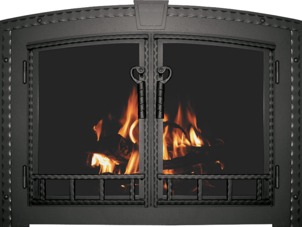 STOLL ARCHED BLACKSMITH FIREPLACE DOORS