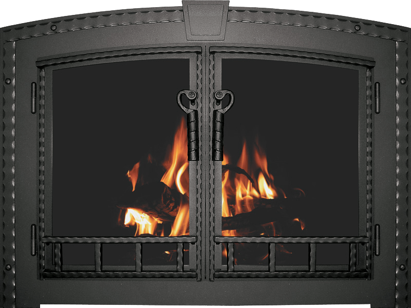 STOLL ARCHED BLACKSMITH FIREPLACE DOORS