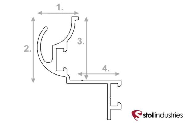 STOLL CORONADO FIREPLACE DOOR FRAME DRAWING