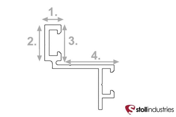 STOLL HUNTINGTON FIREPLACE DOOR FRAME DRAWING