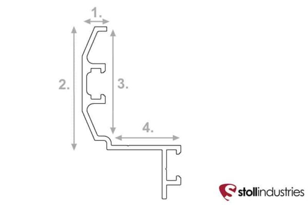 STOLL LANCASTER FIREPLACE DOOR FRAME DRAWING