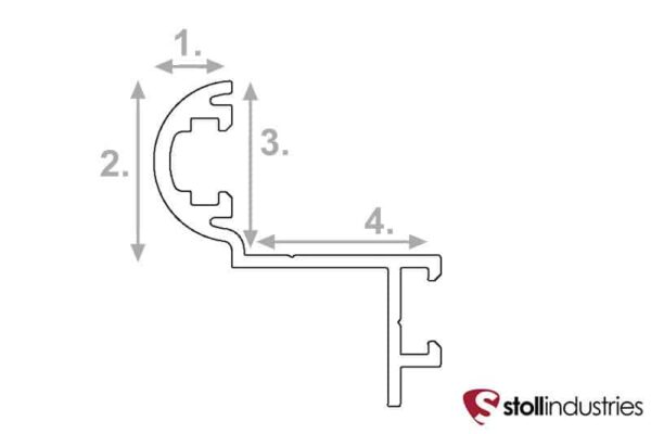 STOLL STOCKTON FIREPLACE DOOR FRAME PROFILE