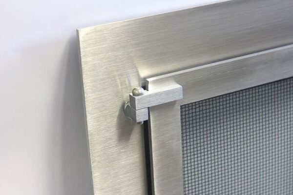 STOLL STAINLESS STEEL FIREPLACE DOOR DETAIL