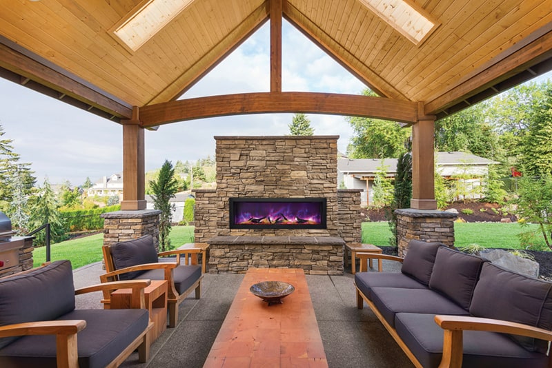 Outdoor Electric vs. Gas Fireplaces Which is Best?