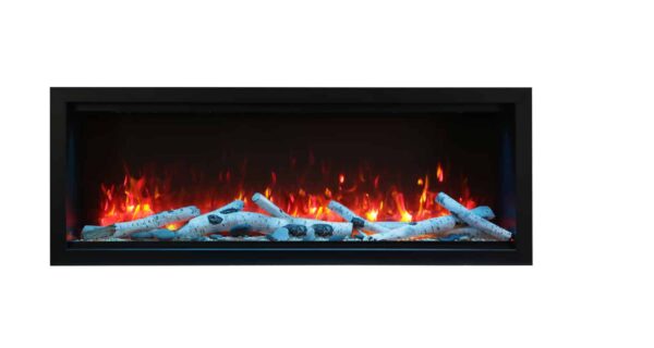 AMANTII SYM-60-XT EXTRA-TALL ELECTRIC FIREPLACE WITH BIRCH LOGS