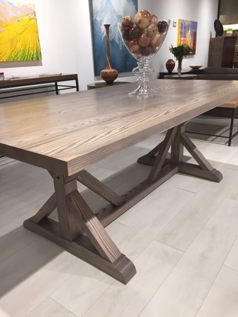 bg homestead table weathered ash wheat